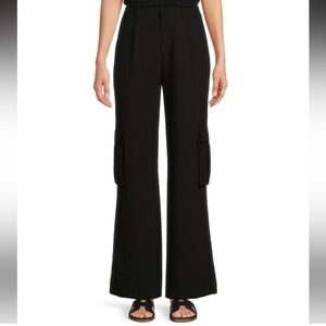 Le’AL.X Coordinating Wide Leg High Rise Patch Pocket Cargo Trouser Pants